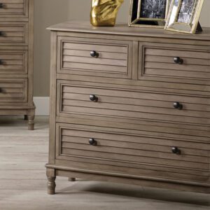 Louvred 4 Drawer Cabinet