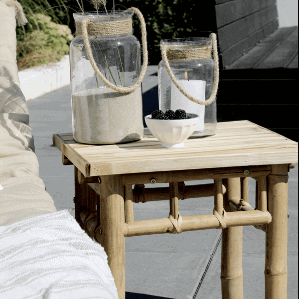 Chic Antique Lyon Bamboo Side Table