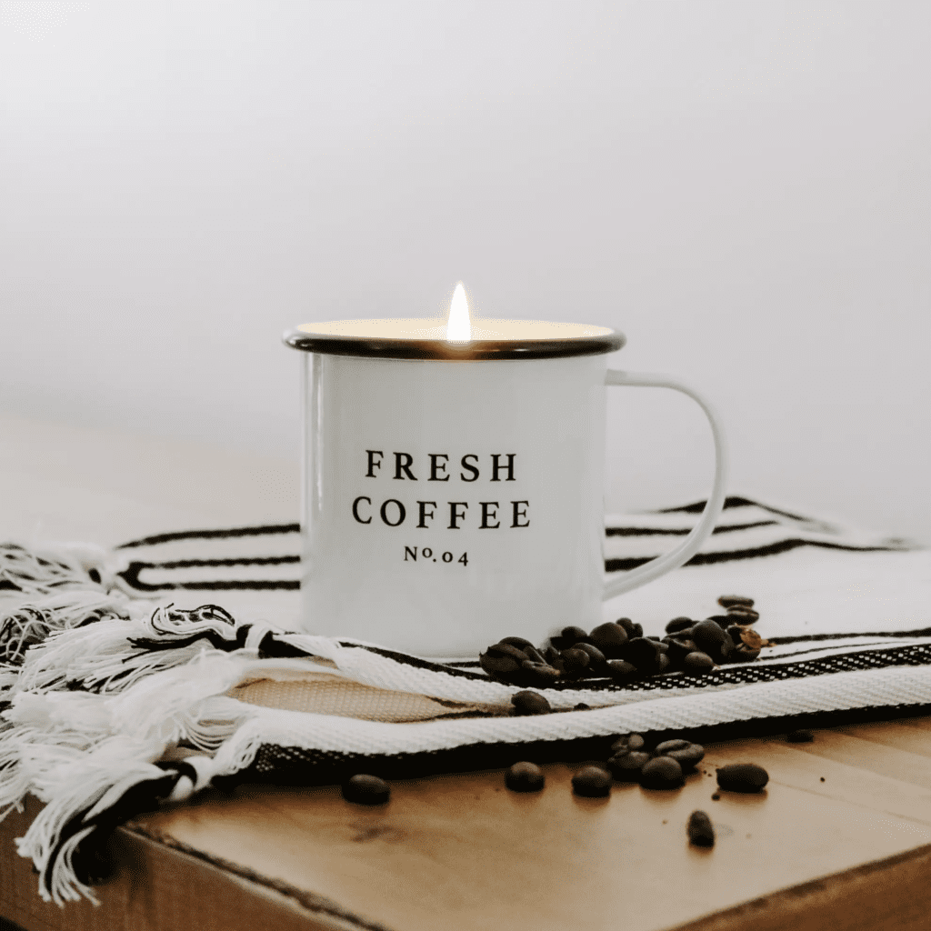 Fresh Coffee Soy Candle In Coffee Mug