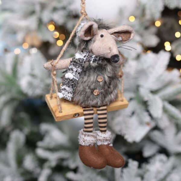 Winter Mouse Hanging Decoration