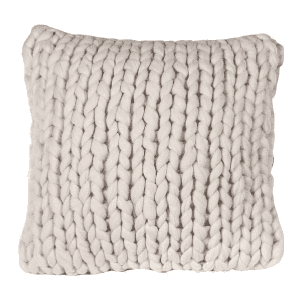 Silver Mushroom Label Oakleigh Yarn Cushion Cover