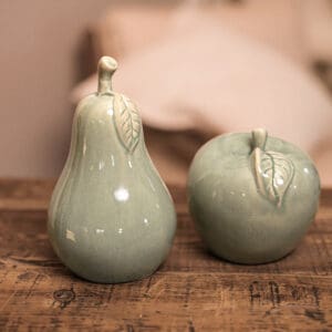 Ceramic Apple & Pear Decoration