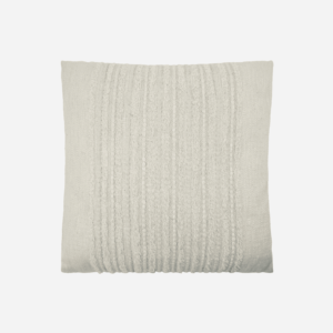 This timeless cushion cushion is made from cotton and finished in a soft off white hue. A great way to elevate your armchair, sofa or bed.