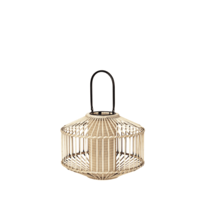 Stylish bamboo lantern, ideal for illuminating any room in your home.