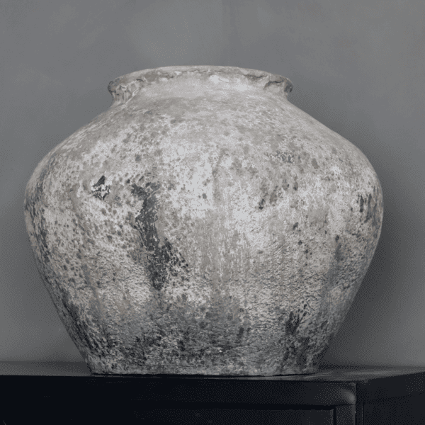 rustic stone pot