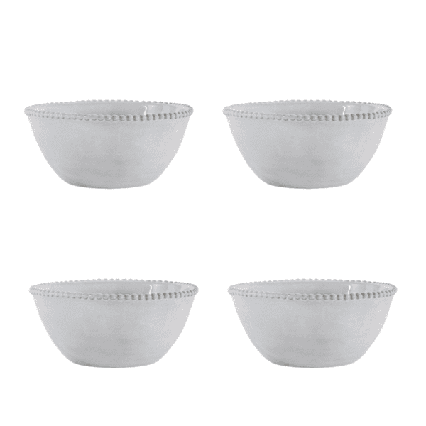 Gallery Interiors Organic Beaded Bowl- Set of 4