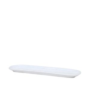 A stylish serving plate for every occasion. Made from glazed porcelain and finished in a soft grey colour.