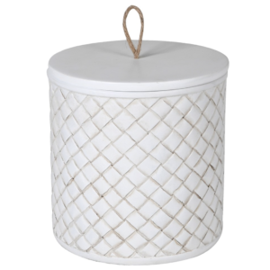 Add a touch of rustic charm to your kitchen storage with the striking lattice storage jars. Crafted from quality ceramic with a woven, lattice effect, these lovely lidded jars are a fantastic way to store bits and bobs.