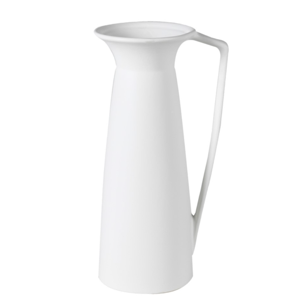 A minimalistic vase, perfect for displaying your favourite blooms. Made from quality ceramic in a crisp, white hue.