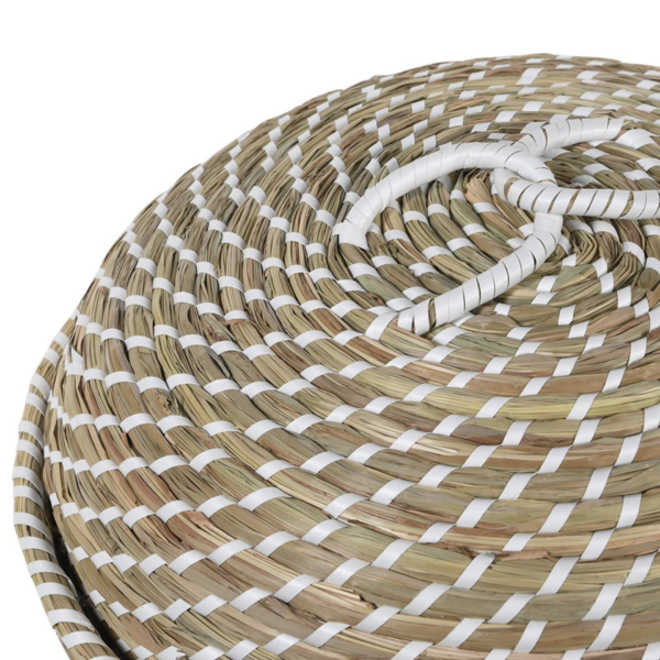 A seagrass serving dome, perfect for all of your hosting occasions.