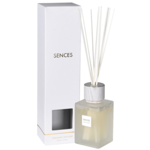 This Sences White Alang Alang reed diffuser will create a warm and cosy scent in your home. This rich scent of tonka and cloves is powerful without being overwhelming. Made from the finest oils, the white alang alang reed diffuser introduces an opulent, sensual scent to your home.
