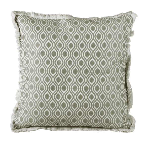 Adorn your living space with this exquisite cushion cover, featuring an elegant ogee pattern in calming shades of green. Designed to seamlessly integrate into your decor, this cushion cover is the perfect accent for sofa, chair, or bed. Transform your living spaces with a pop of colour, all while enjoying the cozy comfort it provides.