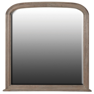 Crafted from reclaimed wood, the Vintage Overmantel Mirror exudes a classic colonial charm.