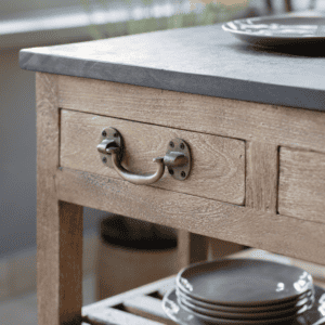 Gallery Interiors Chigwell Wooden Kitchen Island - Small