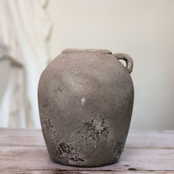 Silver Mushroom Label Grayson Distressed Vase
