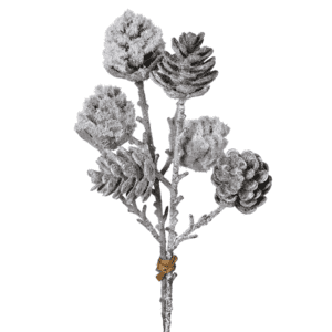 Add a festive touch to your floral arrangements with this snowy cone bundle. Crafted with lifelike perfection.