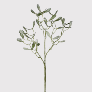 Add a festive touch to your floral arrangements with this iced mistletoe spray. Crafted with lifelike perfection.