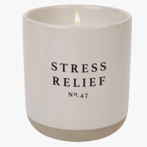 Stress Relief Soy Candle In Stoneware Jar Product Image