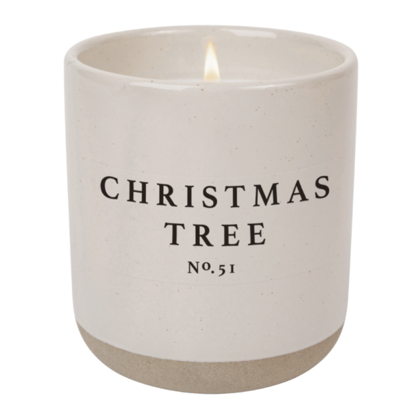 Christmas Tree Soy Candle In Stoneware Jar Trees Product Image