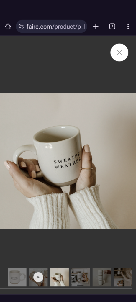 Sweater Weather Stoneware Mug Product In Hands