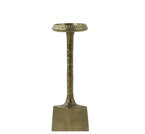 SM Label Antique Bronze Candle Stick Product Image Full View