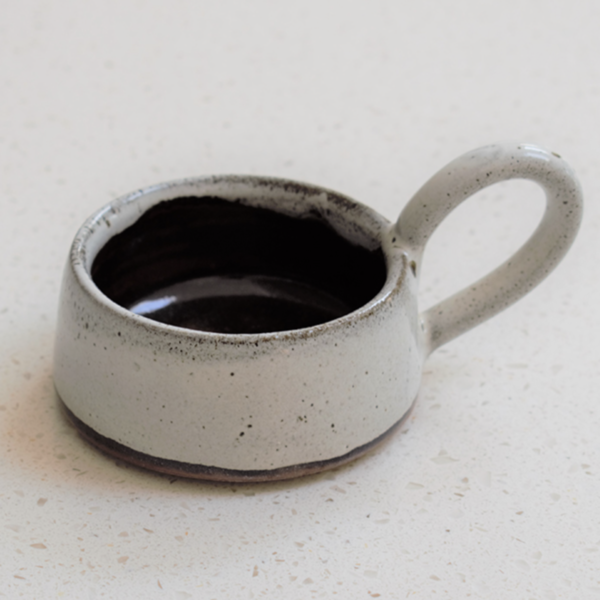 Morgan Wright Stoneware Tea Light Cup Tawny Close Up