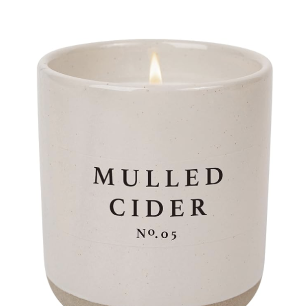 Sweet Water Decor Mulled Cider Soy Candle In Stoneware Jar Product Image