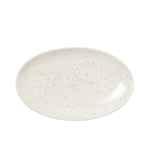 Broste Copenhagen Nordic Vanilla Oval Plate Product Image Face View
