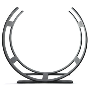 From The Anvil Matt Black Curved Log Holder - Large Product Image (1)