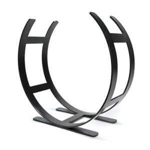 From The Anvil Matt Black Curved Log Holder - Large Product Image (2)